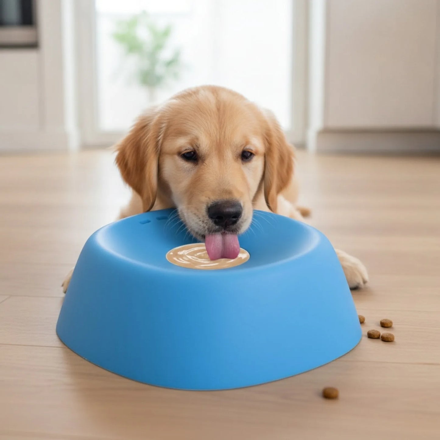 Bol mangeoire lente anti-étouffement pour chien - en situation