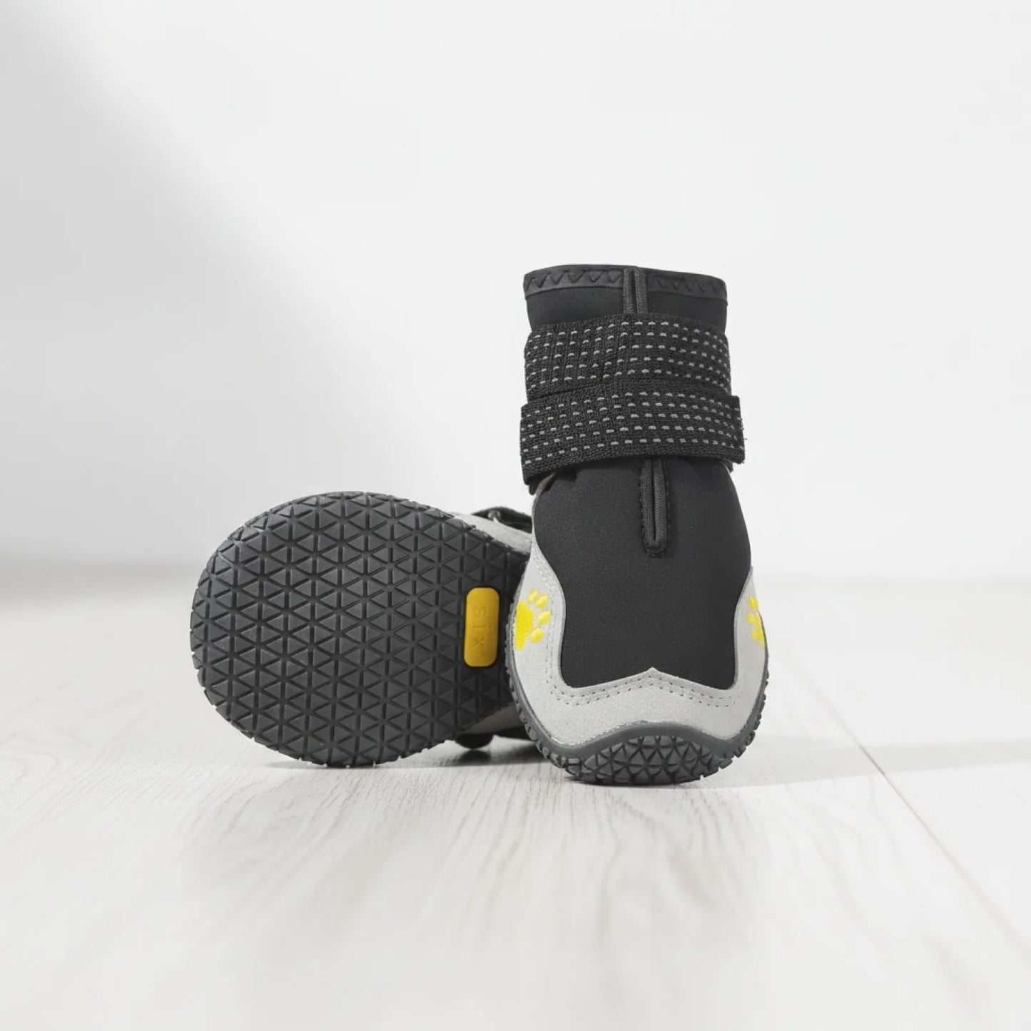 Bottes chien imperméables hiver grandes tailles - vue de biais