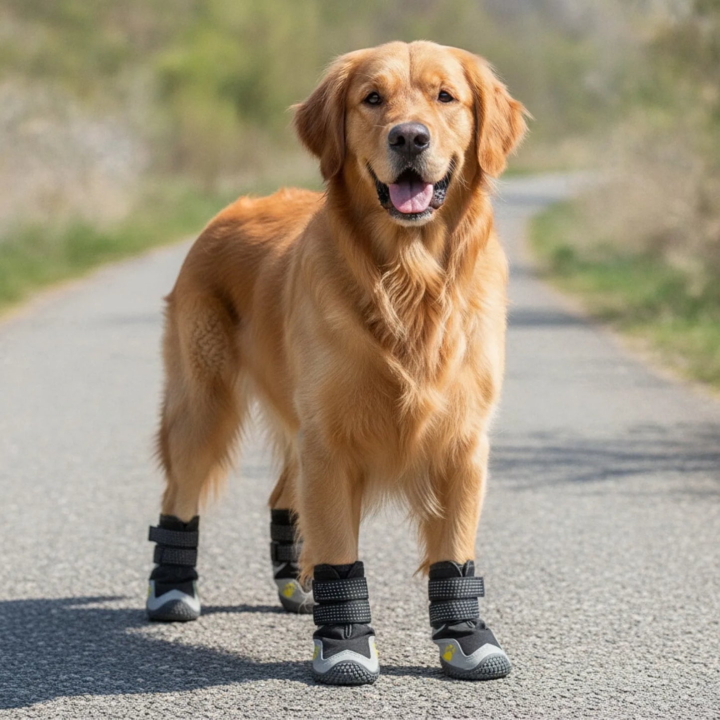 Bottes chien imperméables hiver grandes tailles - détail