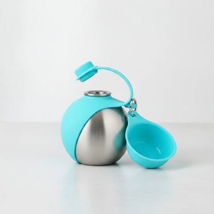 Bouteille d'eau nomade pour chien en acier inoxydable - détail