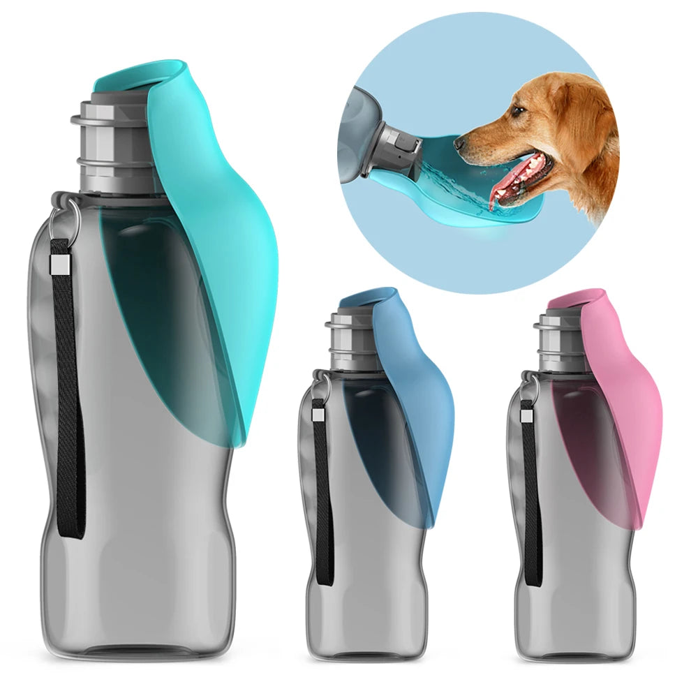 Bouteille d'eau portable pour chien - vue de face