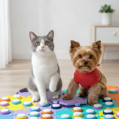 Boutons de communication vocale pour chiens et chats - vue de biais