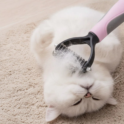 Brosse anti-poils pour chat et chien - détail