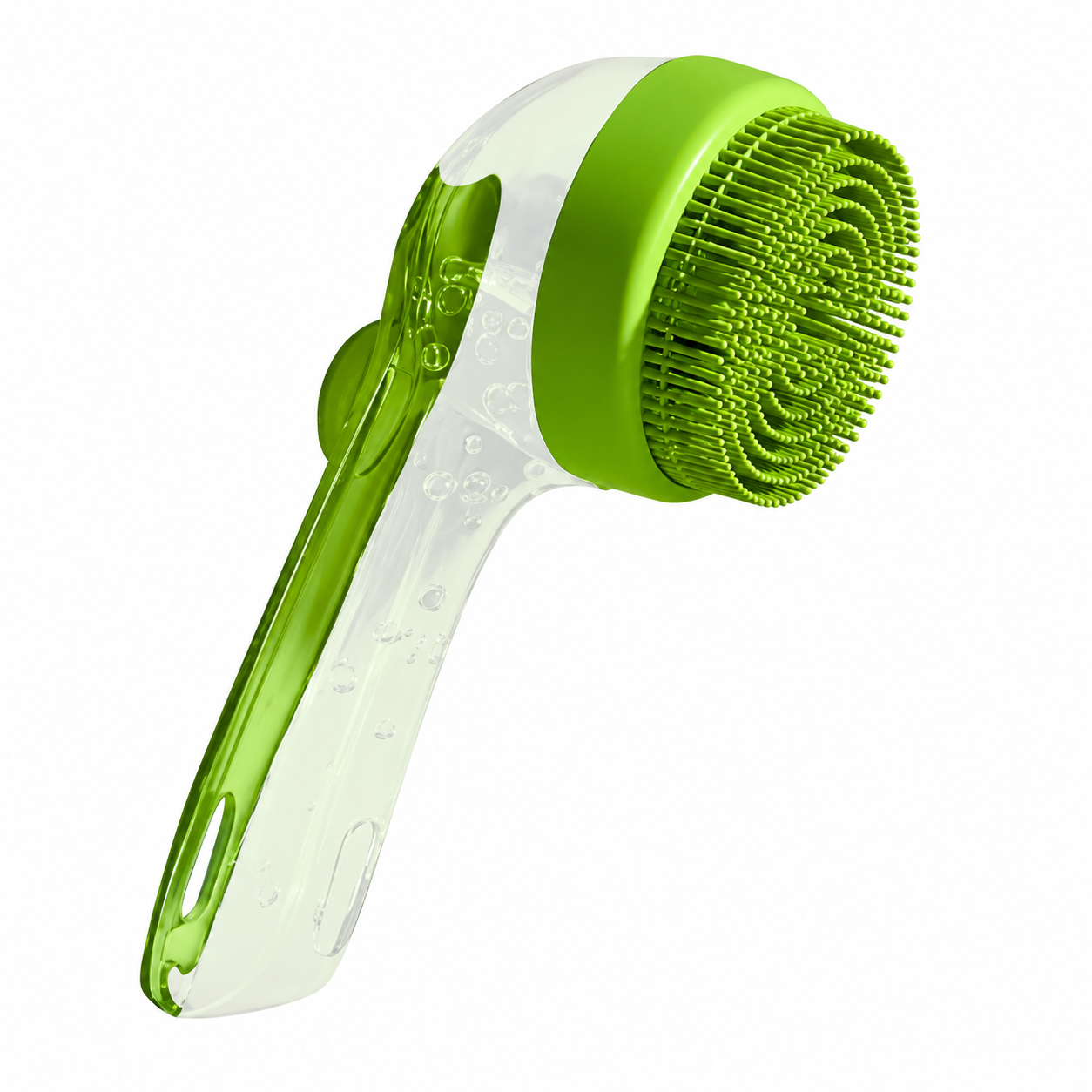 Brosse de bain à manche long avec distributeur de shampoing pour chien - vue principale - Dogvogue
