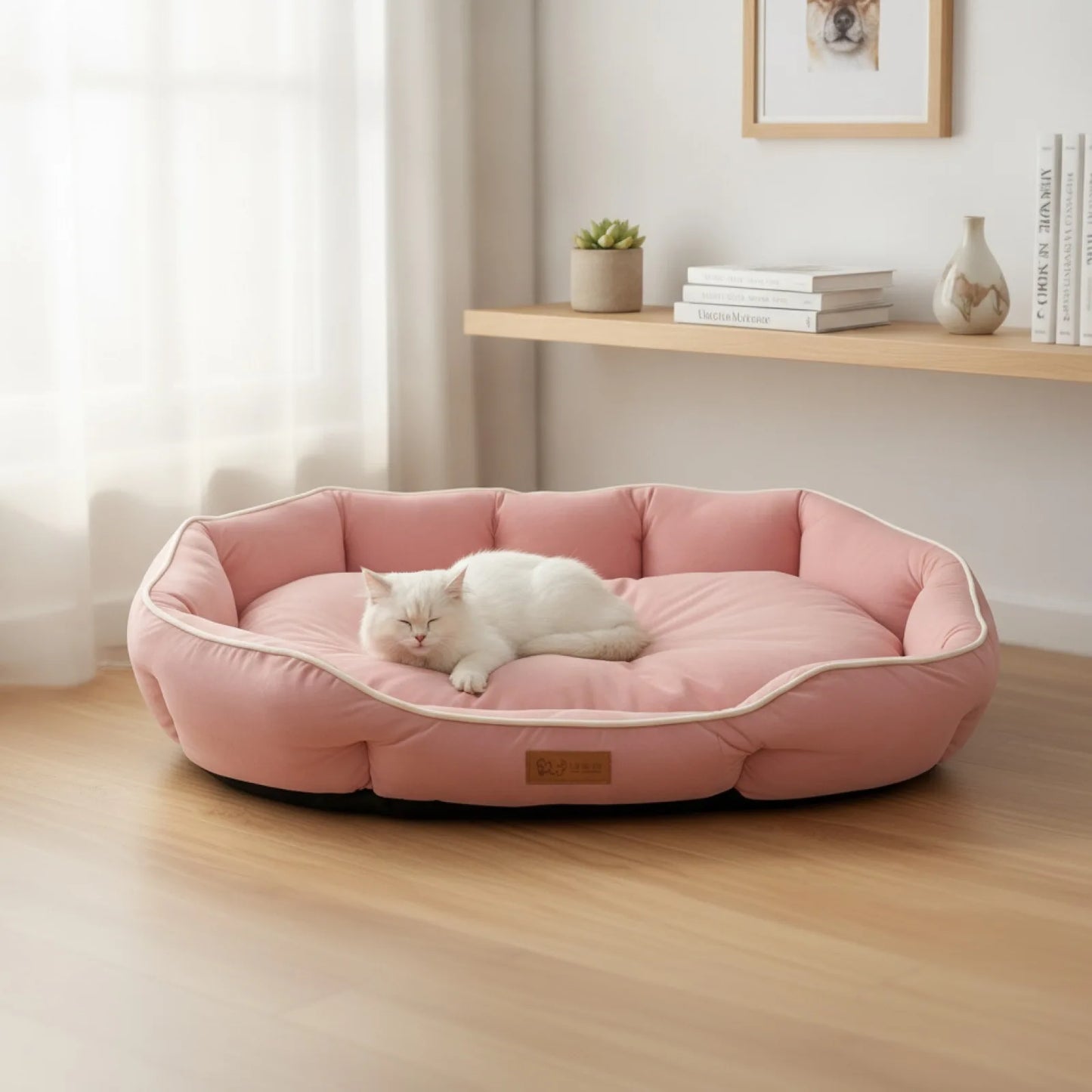 Canapé confortable pour chien et chat - vue de biais
