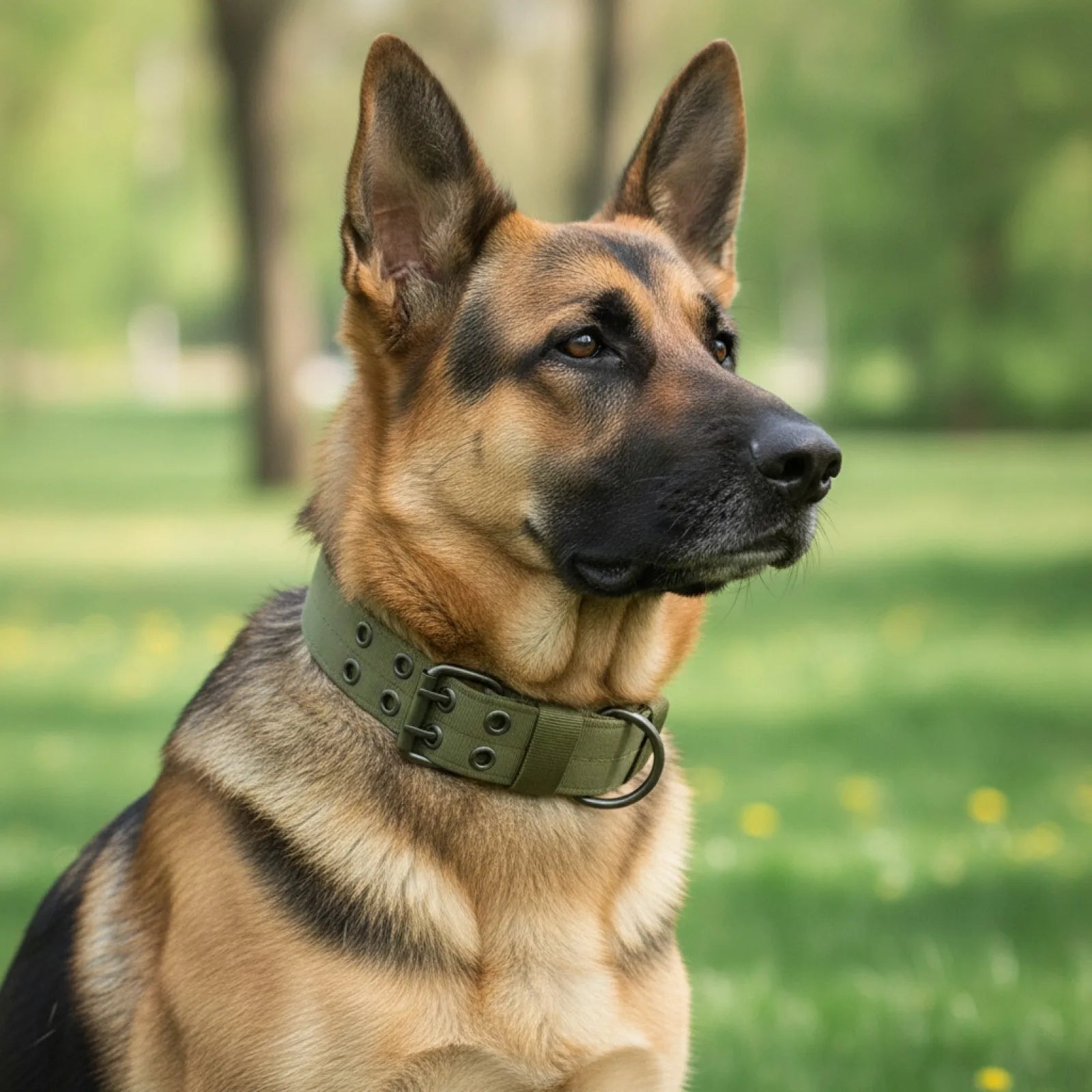 Collier tactique nylon pour chien - détail