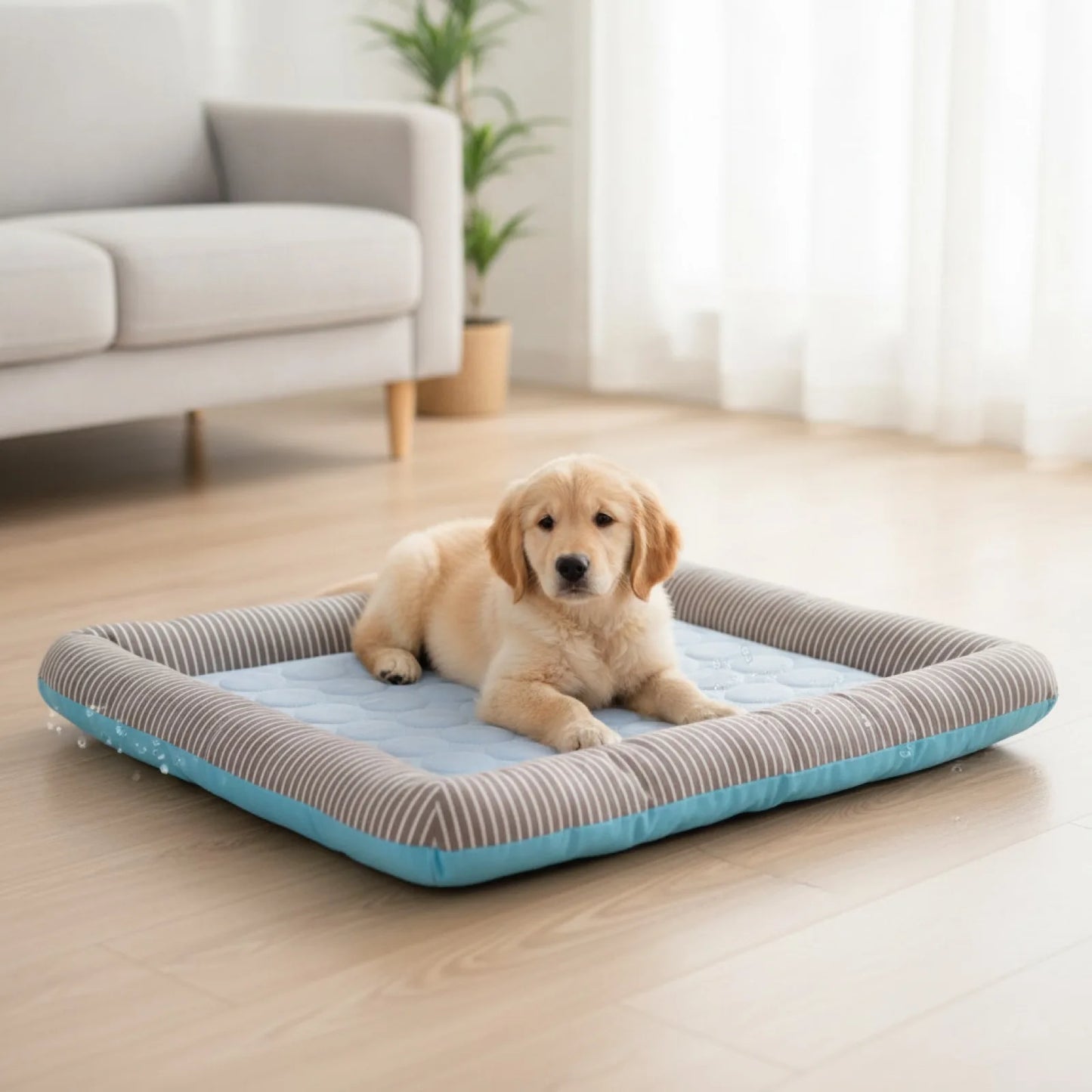 Coussin rafraîchissant respirant pour chien et chat - détail