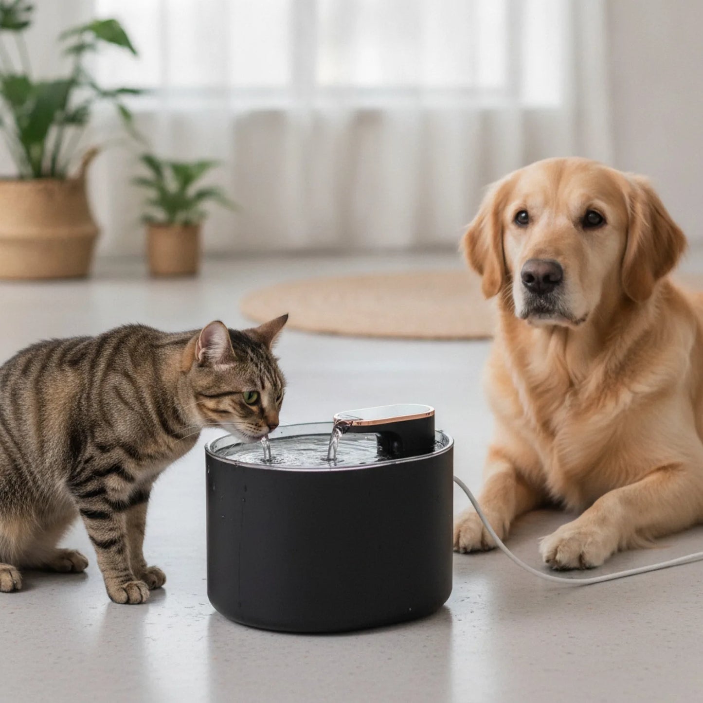 Fontaine à eau automatique pour chien et chat - détail
