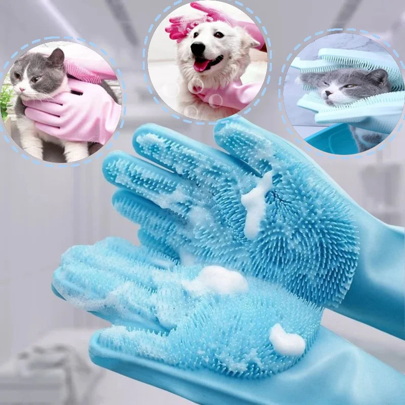 Gant de toilettage chien chat – vue packshot sur fond ivoire