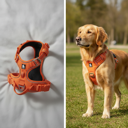 Harnais chien anti-traction confortable