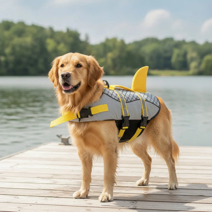 Gilet de sauvetage chien petit requin - détail