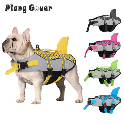 Gilet de sauvetage chien petit requin - vue de face