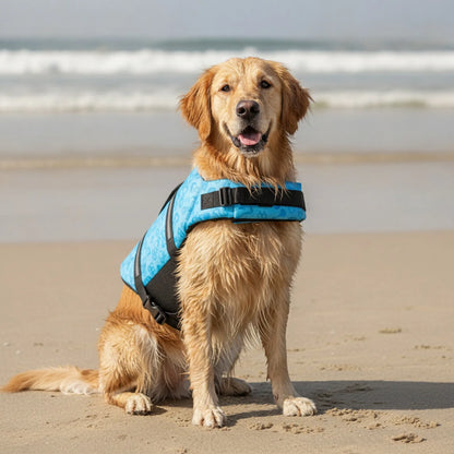 Gilet de sauvetage chien sécurité et visibilité aquatique - détail