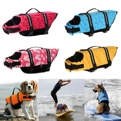 Gilet de sauvetage chien sécurité et visibilité aquatique - vue de face