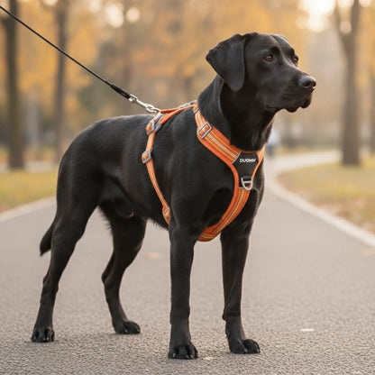 Harnais anti-traction chien confort et sécurité - vue de biais