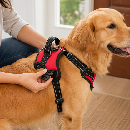 Sangles réglables et rembourrées du harnais pour chien