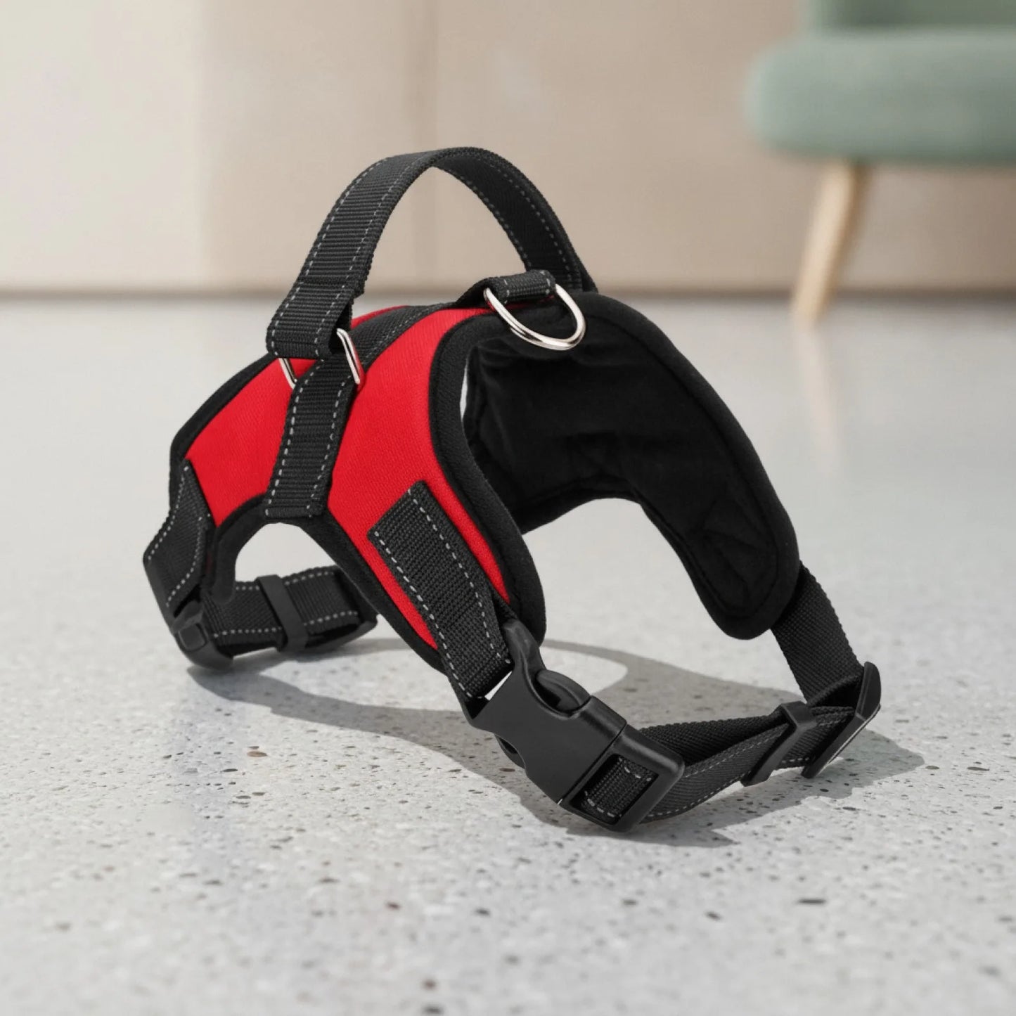 Harnais chien nylon respirant réglable - détail