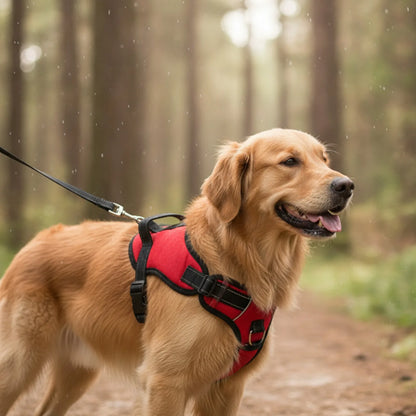 Harnais chien nylon respirant réglable - en situation