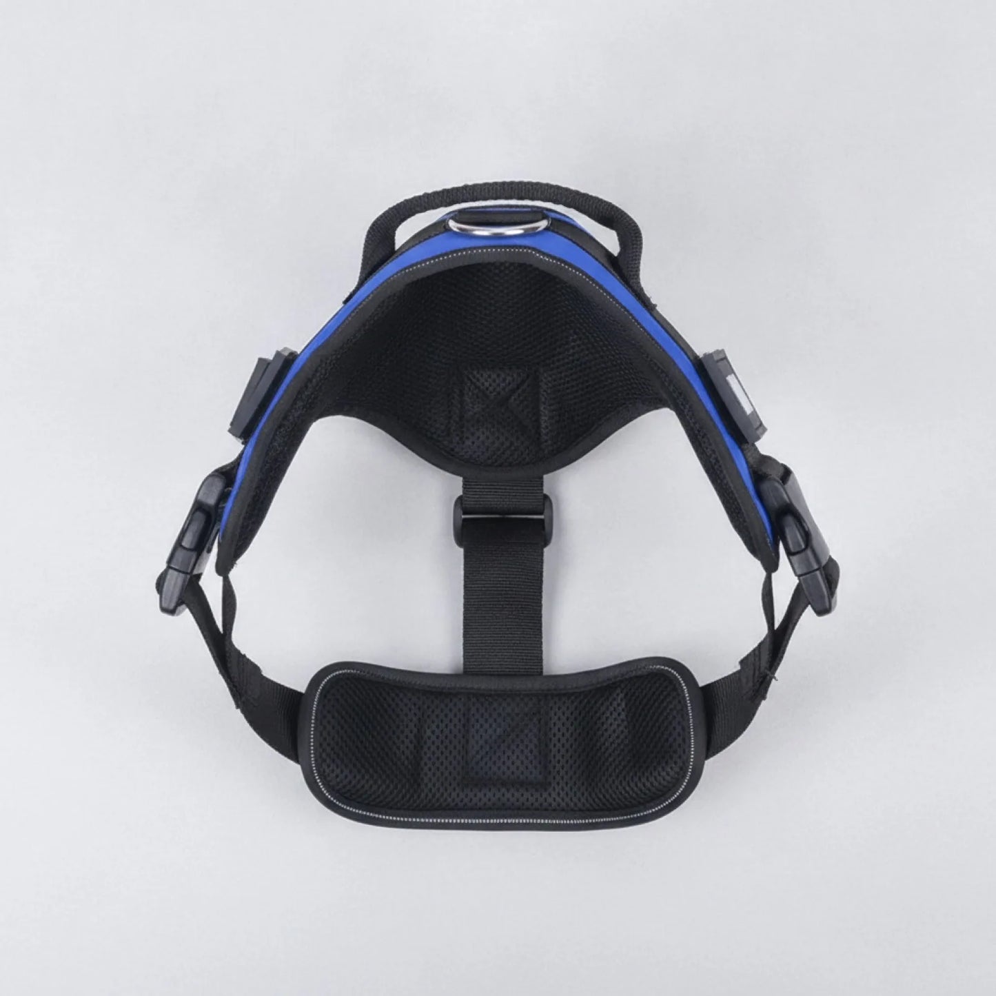 Harnais chien anti-traction personnalisable et réfléchissant - vue de biais