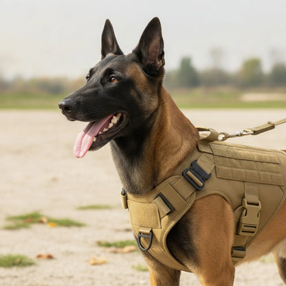 Harnais tactique chien grande race contrôle et confort - en situation