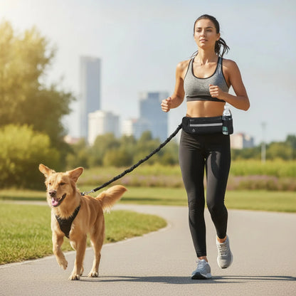 Laisse mains-libres nylon pour chien - détail