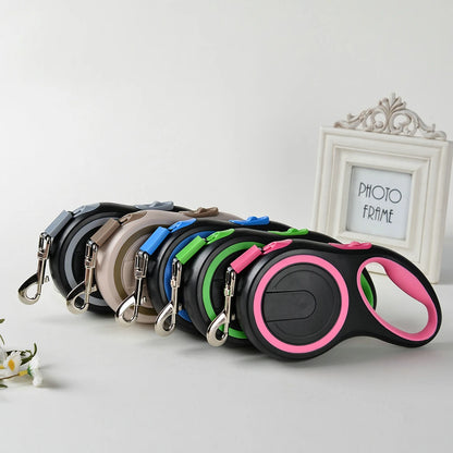 Laisse rétractable 8m pour chien - vue de face