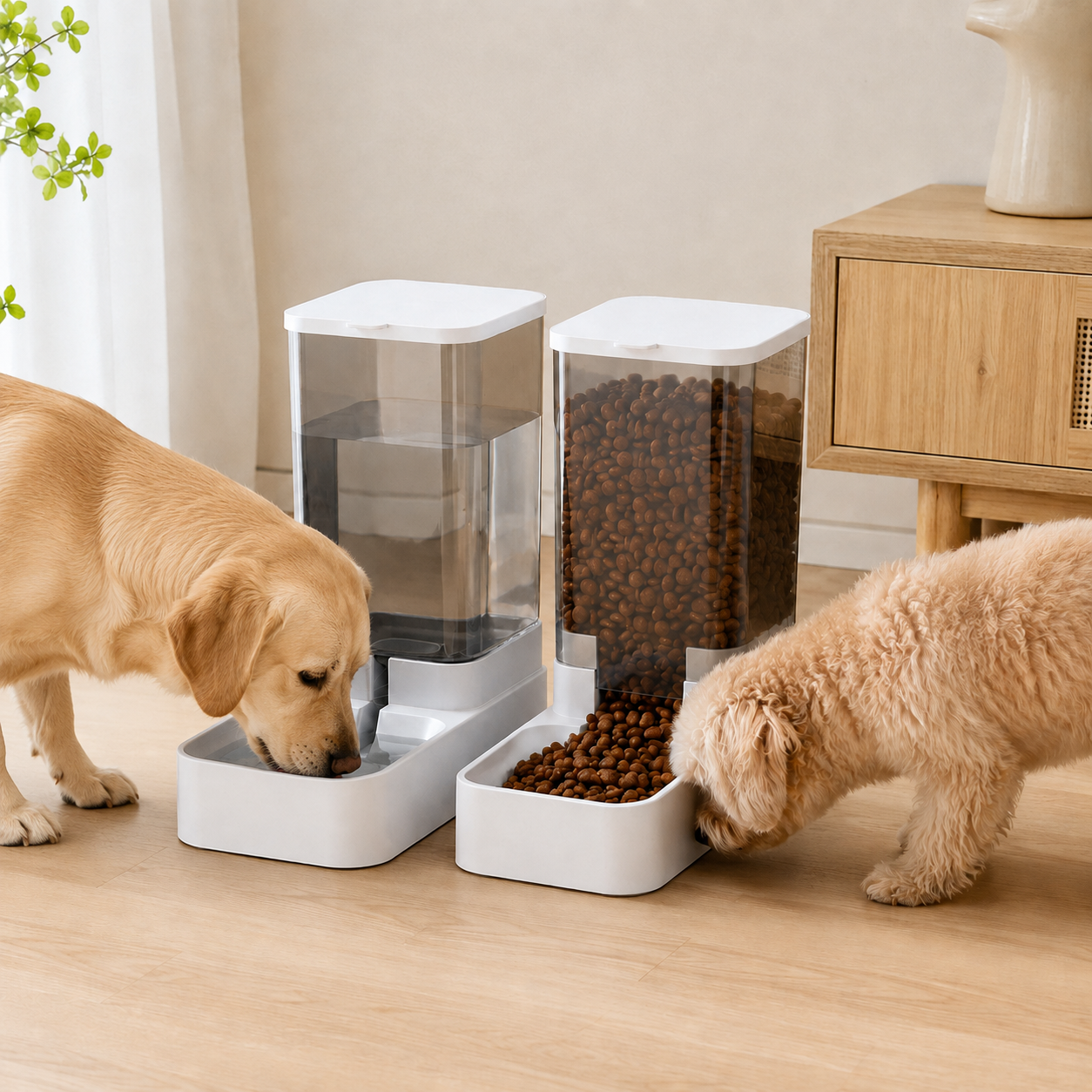 Mangeoire automatique grande capacité pour chien et chat - zoom sur le détail - Dogvogue