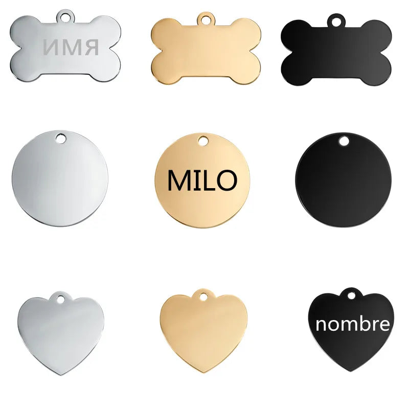 Médaille chien personnalisée – vue packshot sur fond ivoire