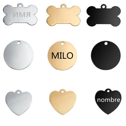 Médaille chien personnalisée – vue packshot sur fond ivoire