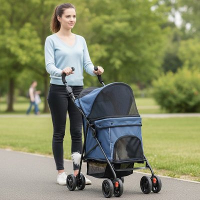 Poussette chien | Confort & Sécurité