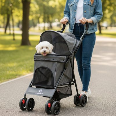 Poussette chien | Confort & Sécurité