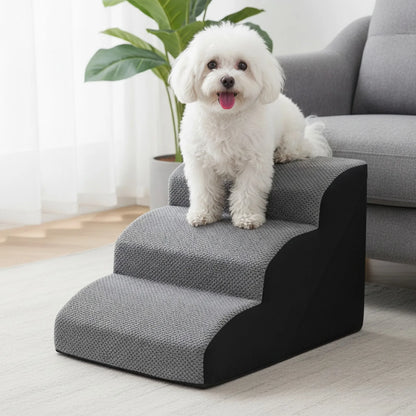 Rampe escalier confort pour animaux - vue de biais