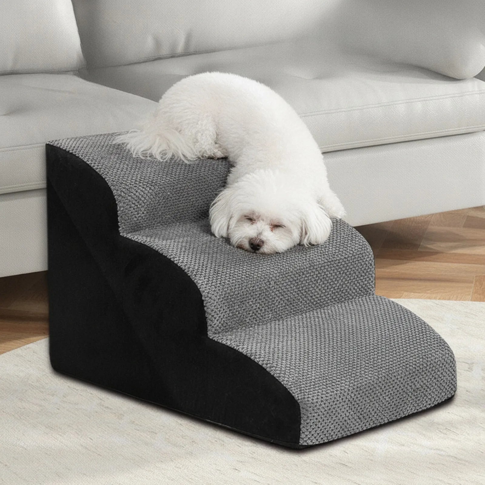 Rampe escalier confort pour animaux - en situation