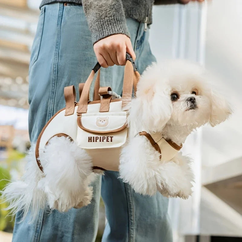 Sac bandoulière pour chien – vue packshot sur fond ivoire