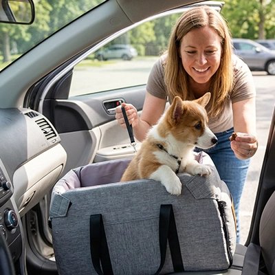 Siege auto pour chien | Sécurisé et Confortable