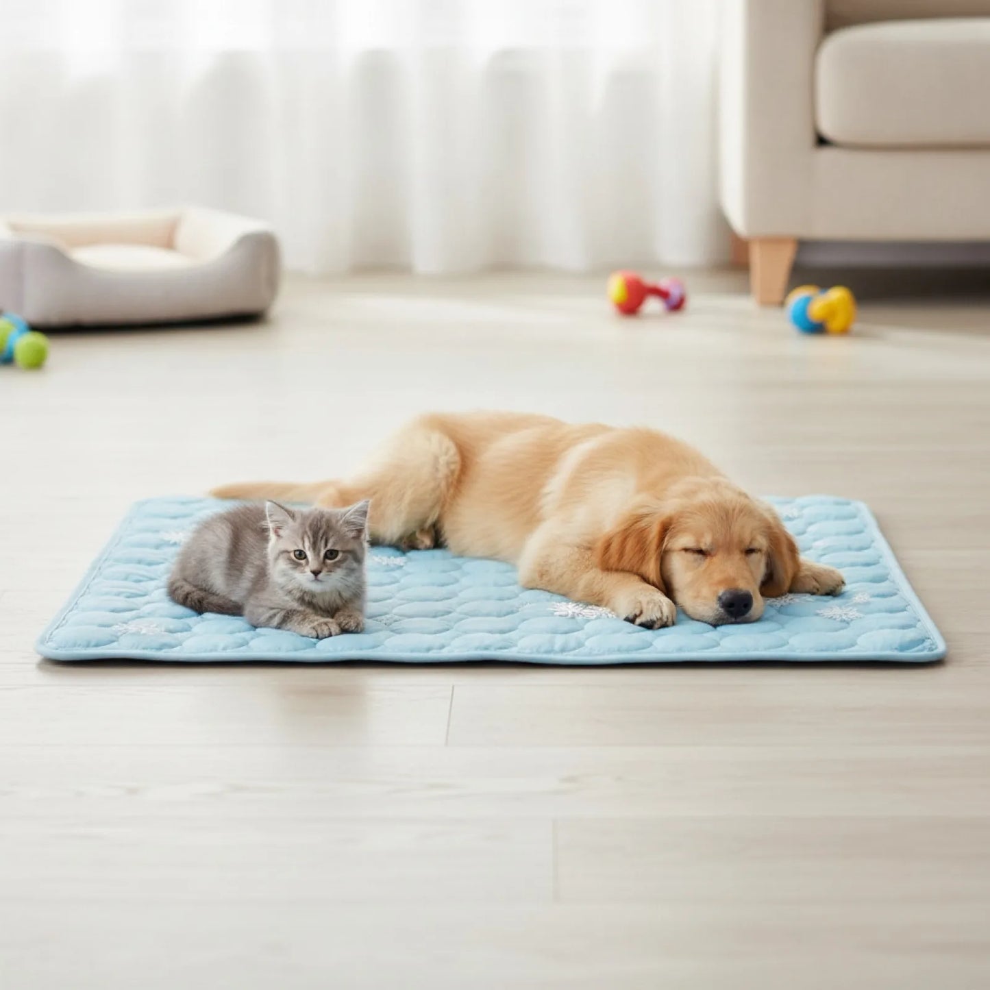 Tapis rafraîchissant auto-refroidissant pour chien et chat - détail