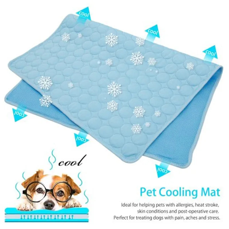 Tapis rafraîchissant auto-refroidissant pour chien et chat - vue de face