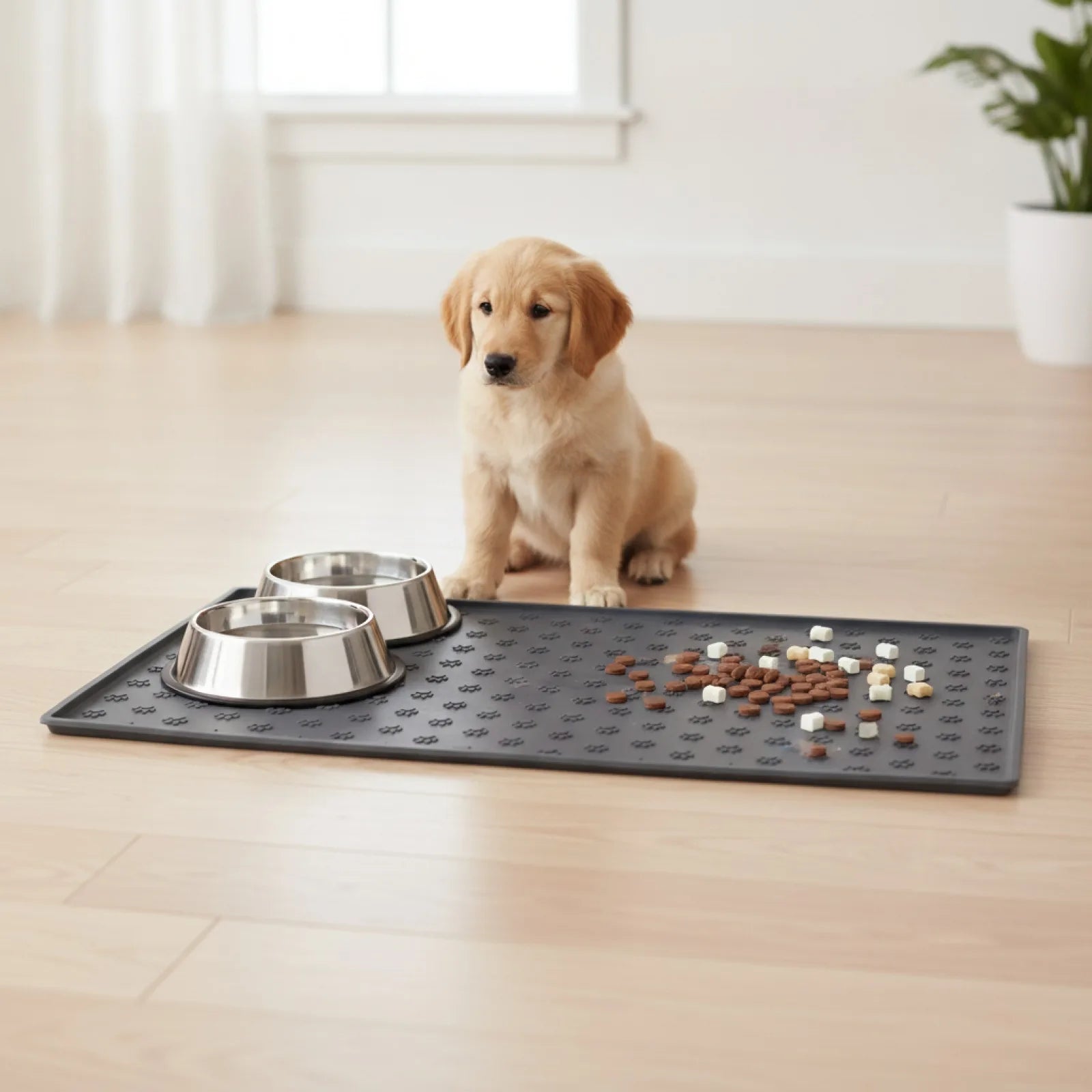 Tapis de repas silicone antidérapant pour animaux - détail