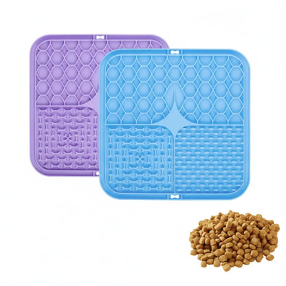 Tapis lick mat silicone anti-stress chien - détail